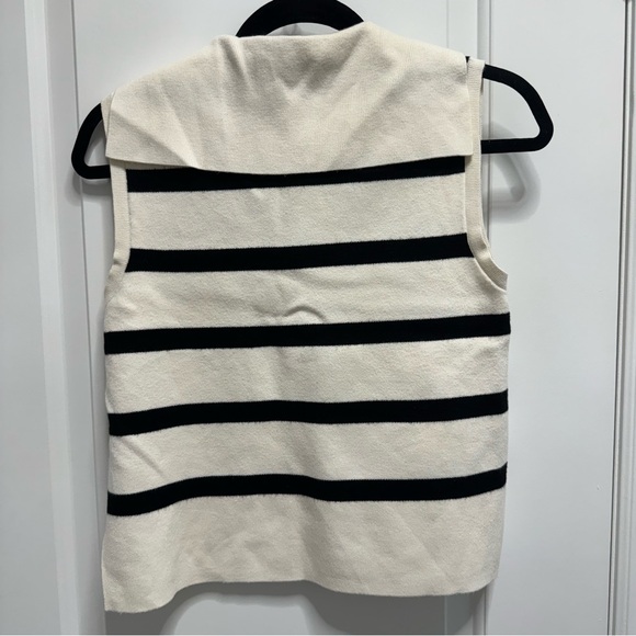 BNWOT Massimo Dutti stripped knit vest - size s - Picture 7 of 10